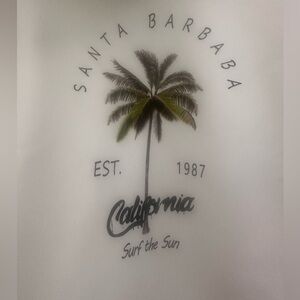 Santa Barbara California Graphic Sweater Women’s Largr